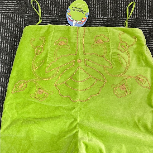 The Hippie Shake Like Dreamers Do Green Velvet Pants - Picture 6 of 6